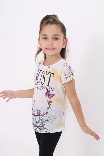 Toontoy Kız Çocuk Dijital Baskılı Tişört - 2