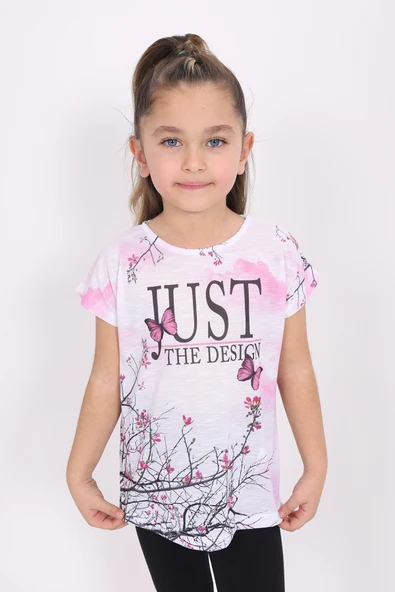 Toontoy Kız Çocuk Dijital Baskılı Tişört - 5
