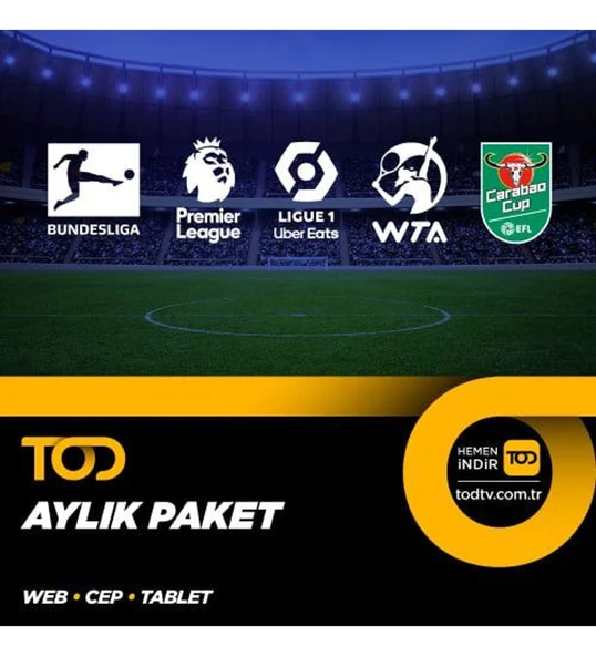 TOD 1 Aylık Süper Lig Paketi(Web+Cep+Tablet)