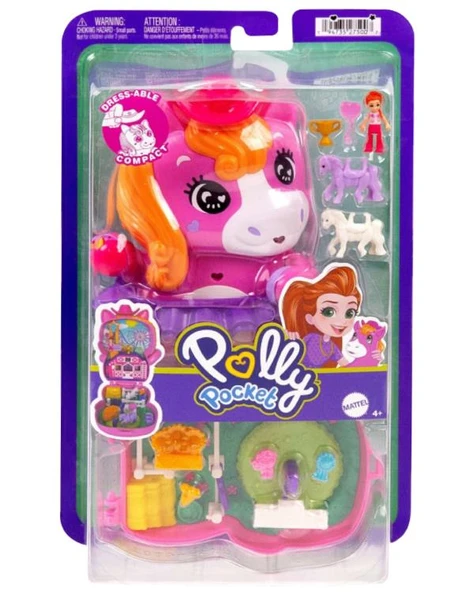 Polly Pocket Midilliyle Rodeo Heyecanı Mikro Oyun Seti JCR39