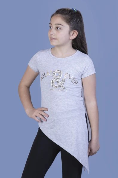 Toontoy Kız Çocuk T-Shirt What Baskı - Resim 11
