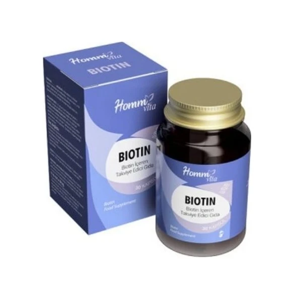 Homm Vıta Biotin İçeren Takviye Edici Gıda 30 Kapsül