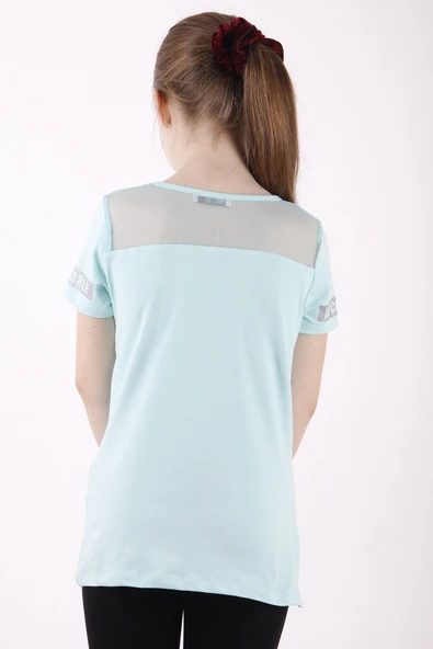 Toontoy Kız Çocuk Slogan Baskılı Tişört - 3