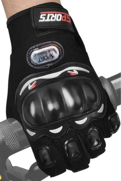 Korumalı Dokunmatik Ekran Uzun Parmak Kaymaz Motosiklet Eldiveni Bisiklet Eldiveni Outdoor Eldiven - 3
