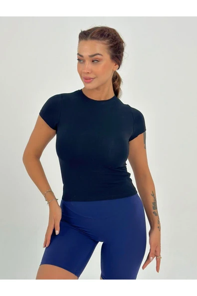 Fitted/vücuda Oturan Crop T-shirt - 3