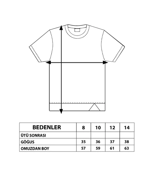 Toontoy Kız Çocuk Star Baskılı Kemer Detaylı Tişört - Resim 9