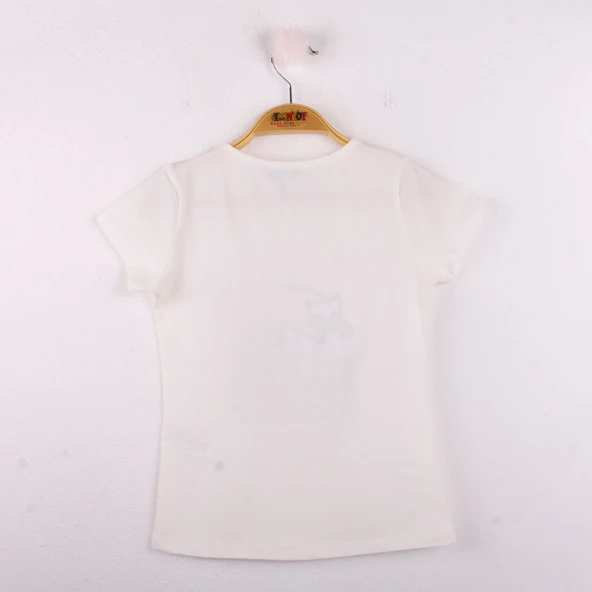 Toontoy Kız Çocuk Leopar Baskılı Pullu Tişört - 9