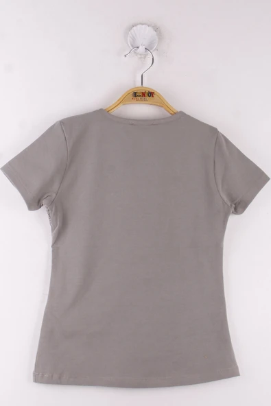 Toontoy Kız Çocuk Önü Dantelli Okul Tişört - 3