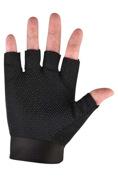 Korumalı Dokunmatik Ekran Kısa Parmak Kaymaz Motosiklet Eldiveni Bisiklet Eldiveni Outdoor Eldiven - 3