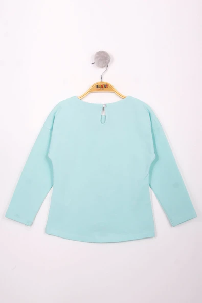 Toontoy Kız Çocuk Yazı Varaklı T-Shirt - 4