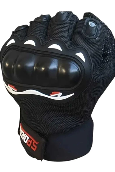 Korumalı Dokunmatik Ekran Uzun Parmak Kaymaz Motosiklet Eldiveni Bisiklet Eldiveni Outdoor Eldiven - 5