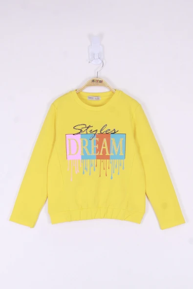 Toontoy Kız Çocuk Dream Baskılı Tişört - 5