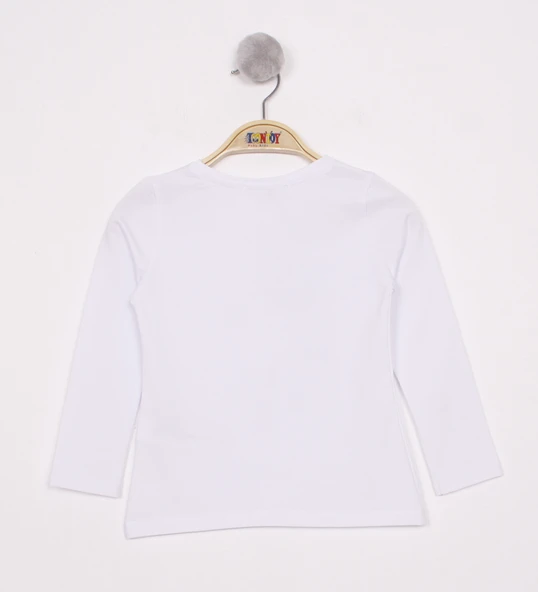 Toontoy Kız Çocuk Balon Baskılı T-Shirt - 3