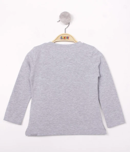 Toontoy Kız Çocuk Think Varaklı T-Shirt - 6