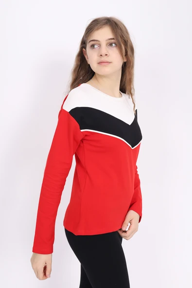 Toontoy Kız Çocuk Garnili Tişört - 3