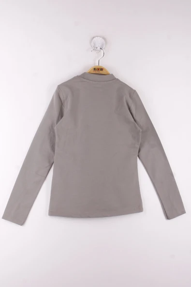 Toontoy Kız Çocuk Önü Dantelli Okul Tişört - 2