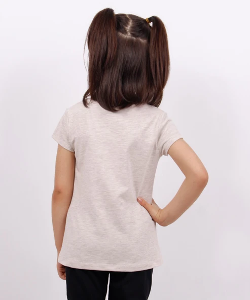 Toontoy Kız Çocuk Dondurma Baskılı Tişört - 2