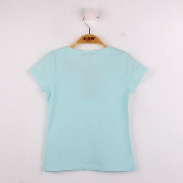 Toontoy Kız Çocuk Çiçek Nakışlı Tişört - 4