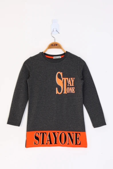 Toontoy Kız Çocuk Stay One Baskılı Tişört - Resim 7