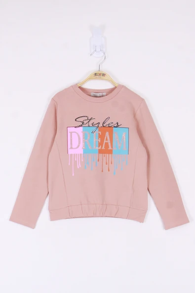 Toontoy Kız Çocuk Dream Baskılı Tişört - 9