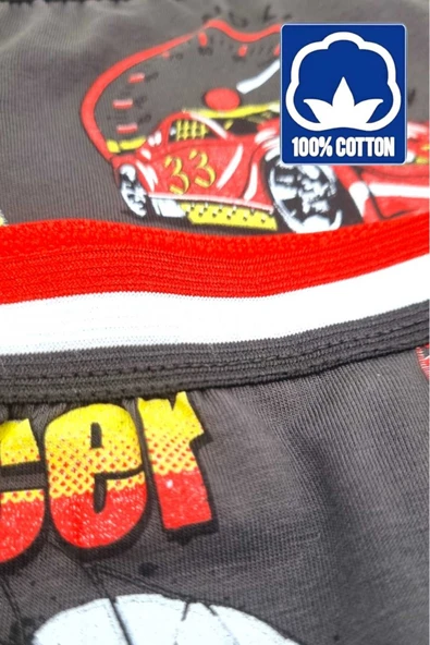 Erkek Çocuk %100 Pamuklu 12'li Boxer - 7