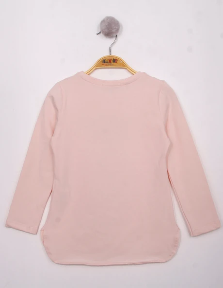 Toontoy Kız Çocuk Fashion Baskılı Tişört - 12