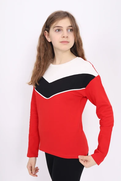 Toontoy Kız Çocuk Garnili Tişört - 2