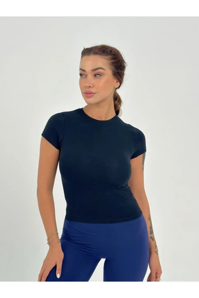 Fitted/vücuda Oturan Crop T-shirt - 4
