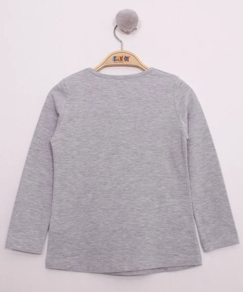 Toontoy Kız Çocuk Pullu Uğur Böceği Nakışlı T-Shirt - 4