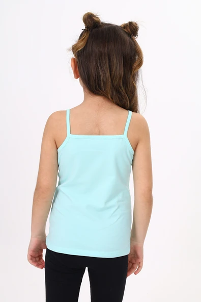 Toontoy Kız Çocuk Deniz Kızı Baskılı Pul İşlemeli Atlet - 12