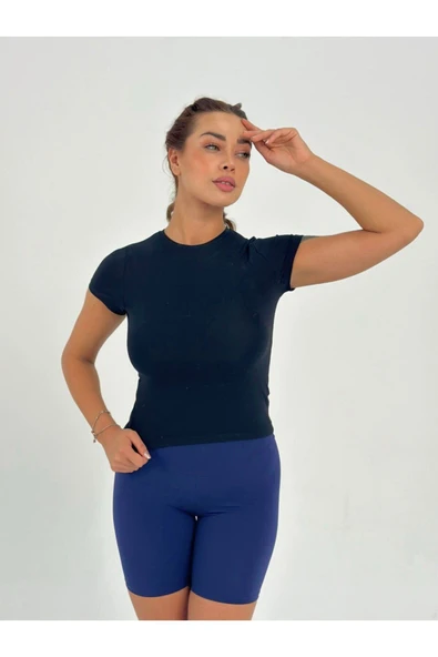 Fitted/vücuda Oturan Crop T-shirt - 2