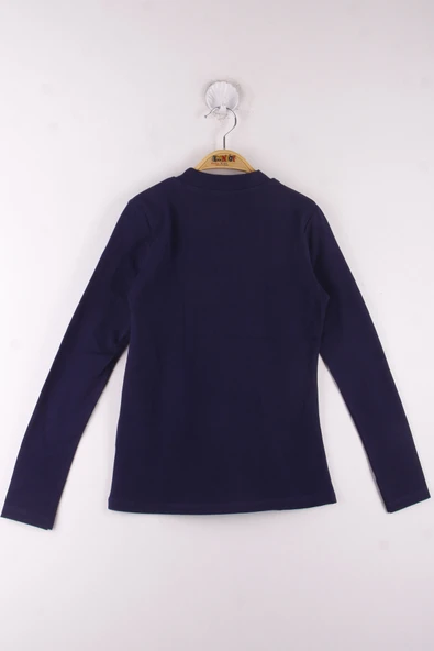 Toontoy Kız Çocuk Önü Dantelli Okul Tişört - 4