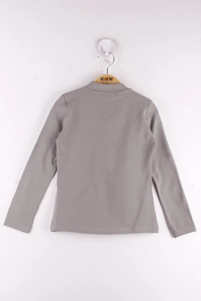 Toontoy Kız Çocuk Yusufçuk Taş İşlemeli Okul Tişört - 4