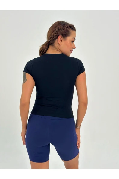 Fitted/vücuda Oturan Crop T-shirt - 8