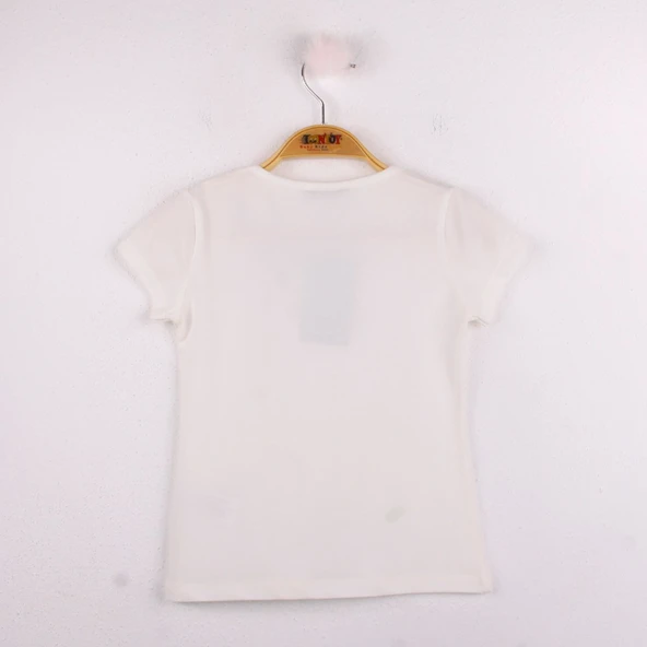 Toontoy Kız Çocuk Çiçek Nakışlı Tişört - 6