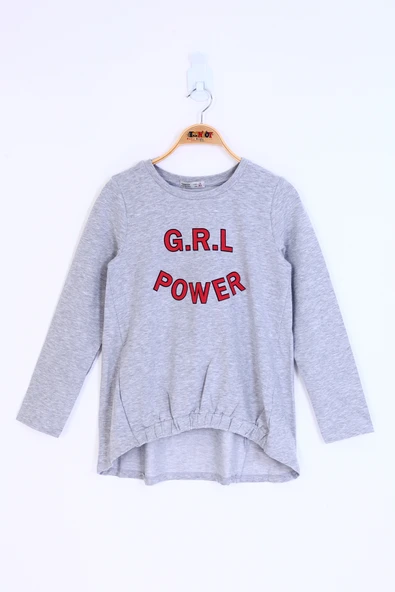 Toontoy Kız Çocuk Grl Power Baskılı Tişört - 4