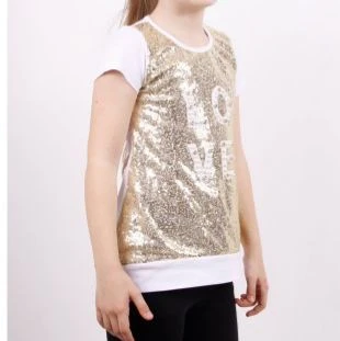 Toontoy Kız Çocuk Önü Komple Pullu Tişört - Resim 7