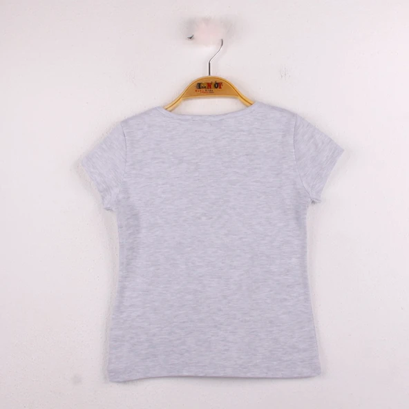 Toontoy Kız Çocuk Çiçek Nakışlı Tişört - 8