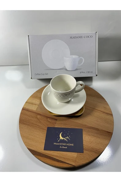 Madame Coco Loris 2 'li Kahve Fincan Seti - Resim 3