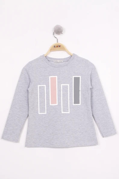 Toontoy Kız Çocuk Kareli Baskılı T-Shirt - Resim 9