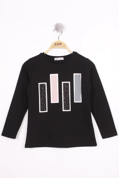 Toontoy Kız Çocuk Kareli Baskılı T-Shirt - Resim 7