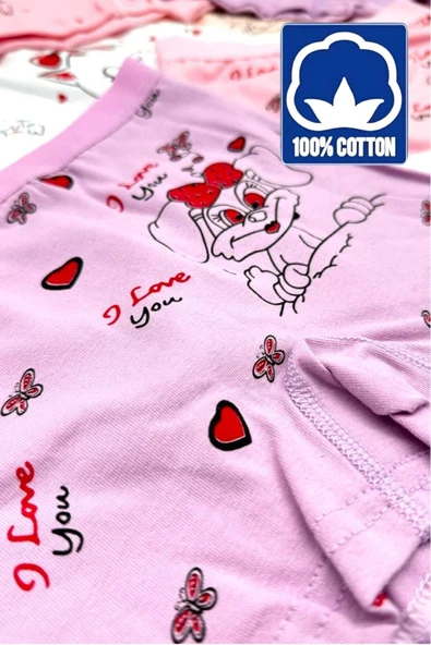 Kız Çocuk %100 Pamuklu 6'lı Boxer - 2