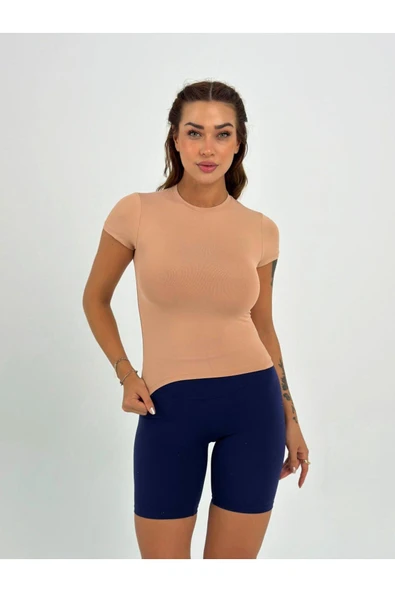 Fitted/vücuda Oturan Crop T-shirt - 10