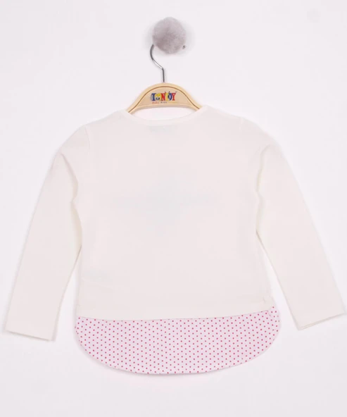 Toontoy Kız Çocuk Uğur Böceği Nakışlı T-Shirt - 2