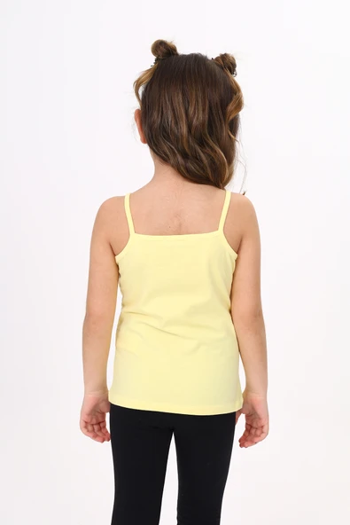 Toontoy Kız Çocuk Deniz Kızı Baskılı Pul İşlemeli Atlet - 4