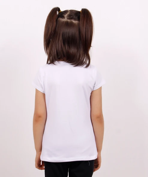 Toontoy Kız Çocuk Dondurma Baskılı Tişört - 6