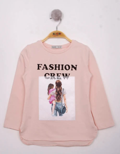 Toontoy Kız Çocuk Fashion Baskılı Tişört - 11