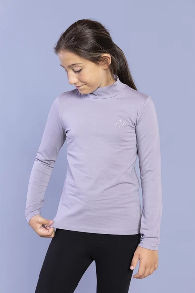 Toontoy Kız Çocuk Nakışlı Balıkçı Yaka Okul Tişörtü - 11