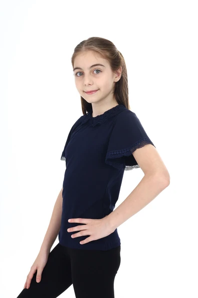 Toontoy Kız Çocuk Okul Tişört - 9