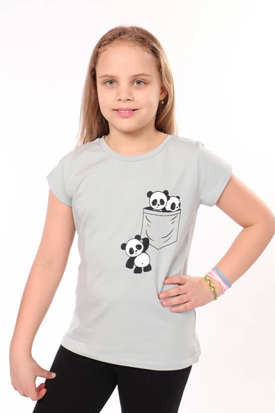 Toontoy Kız Çocuk Baskılı Tişört - 11